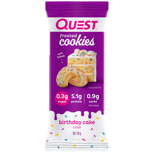 Frosted cookies birthday cake single quest nutrition