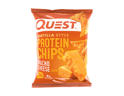 Nacho Cheese Tortilla Style Protein Chips single