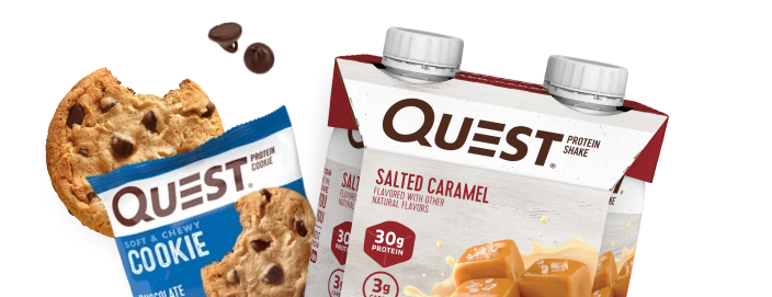 Quest Thin Crust Pizza and Cookie