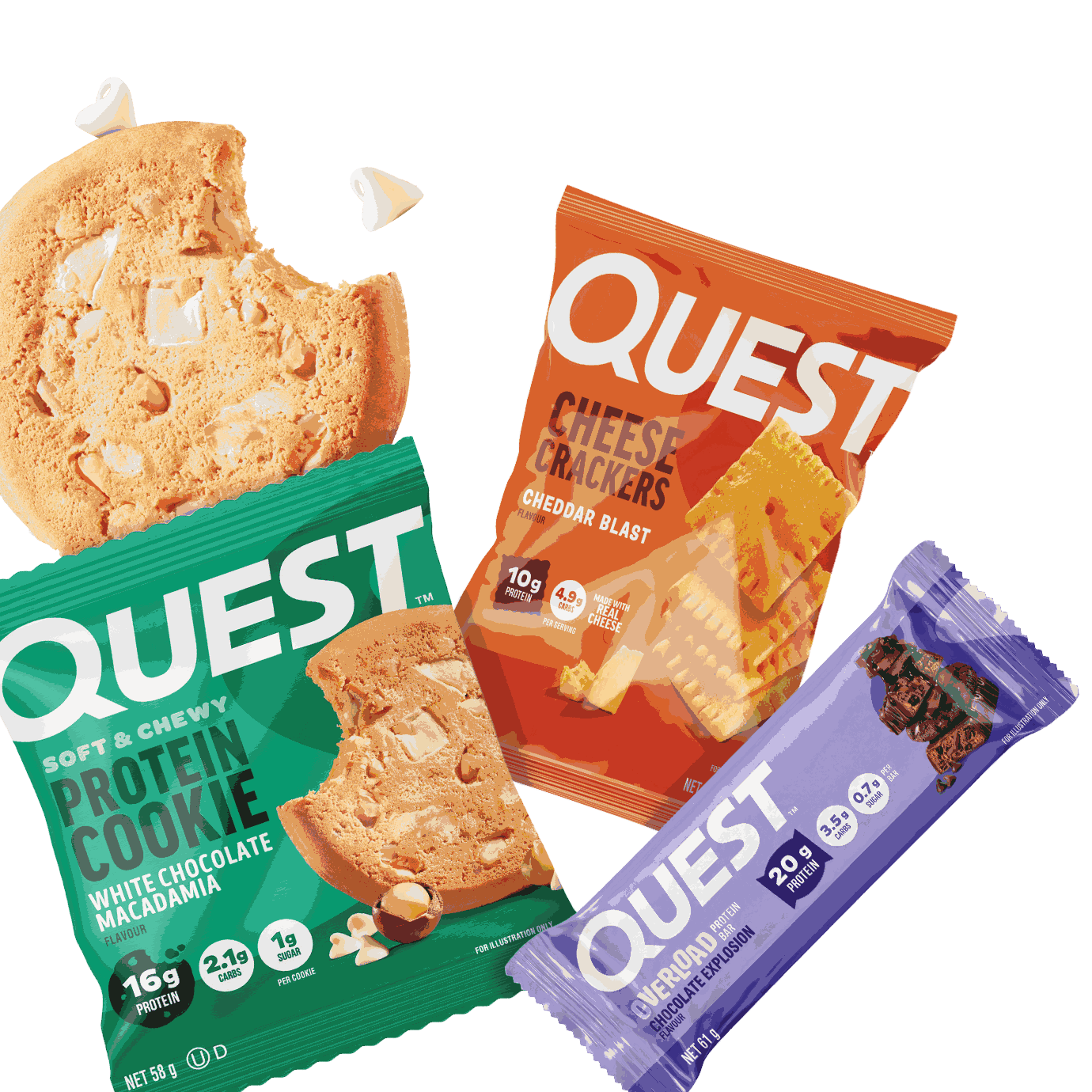 Quest Thin Crust Pizza and Cookie